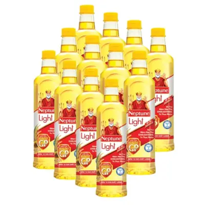 12 bottles of Neptune Light premium cooking oil 1 liter