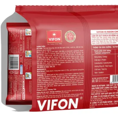 Alternative view of Lot of 4 packs of Vifon Thai hotpot vermicelli 60g
