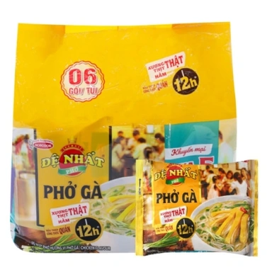 Lot of 5 packs of De Nhat chicken pho 65g