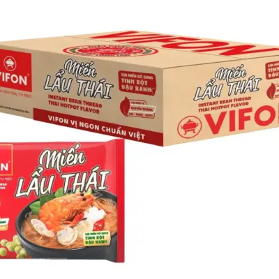 Box of 24 packs of Vifon Thai hotpot vermicelli 60g