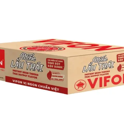 Alternative view of Box of 24 packs of Vifon Thai hotpot vermicelli 60g